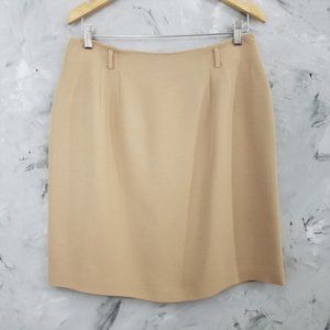 TALBOTS Goldon Tan Business Casual Pencil Skirt